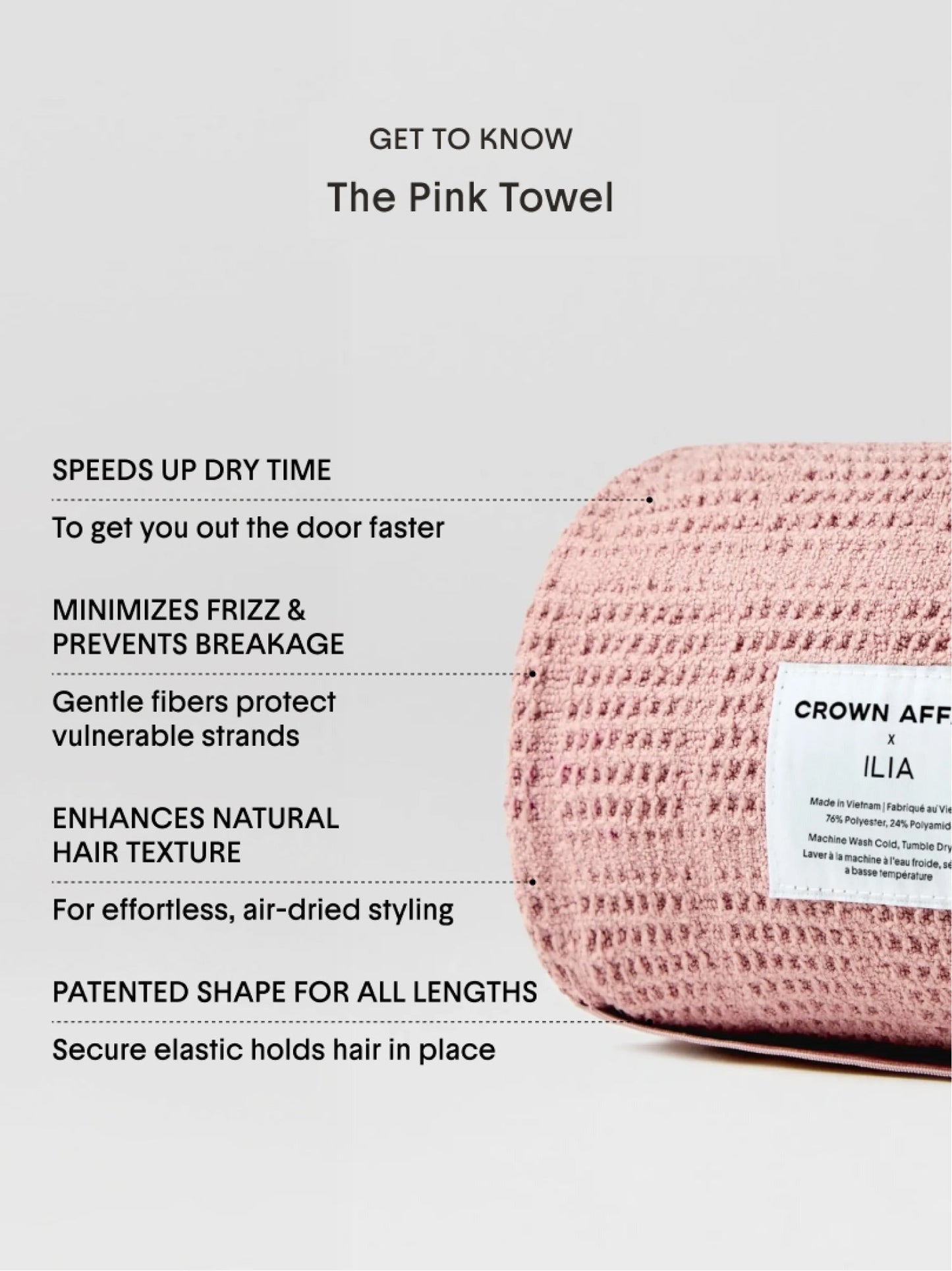 Crown Affair x ILIA—The Pink Towel